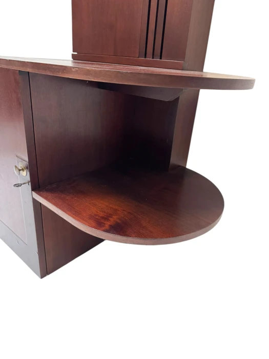 Art Deco Cabinet or Dry Bar with Clock, 1930s